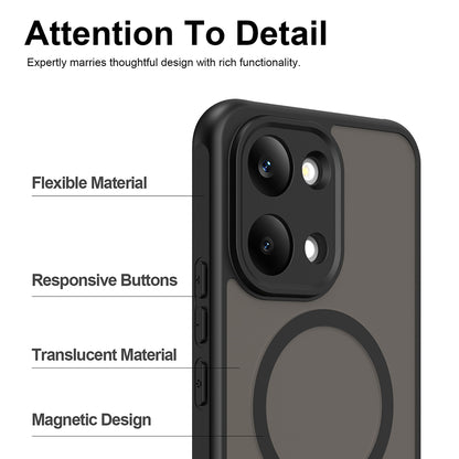 MagSafe Case for Xiaomi Poco X8 Pro Max, Techsuit, HaloFrost II, Black