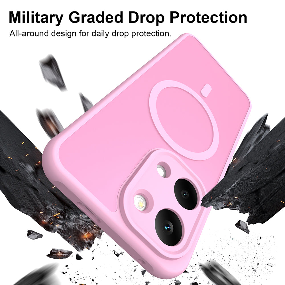 MagSafe-Hülle für Xiaomi Poco X8 Pro Max, Techsuit, HaloFrost II, Rosa