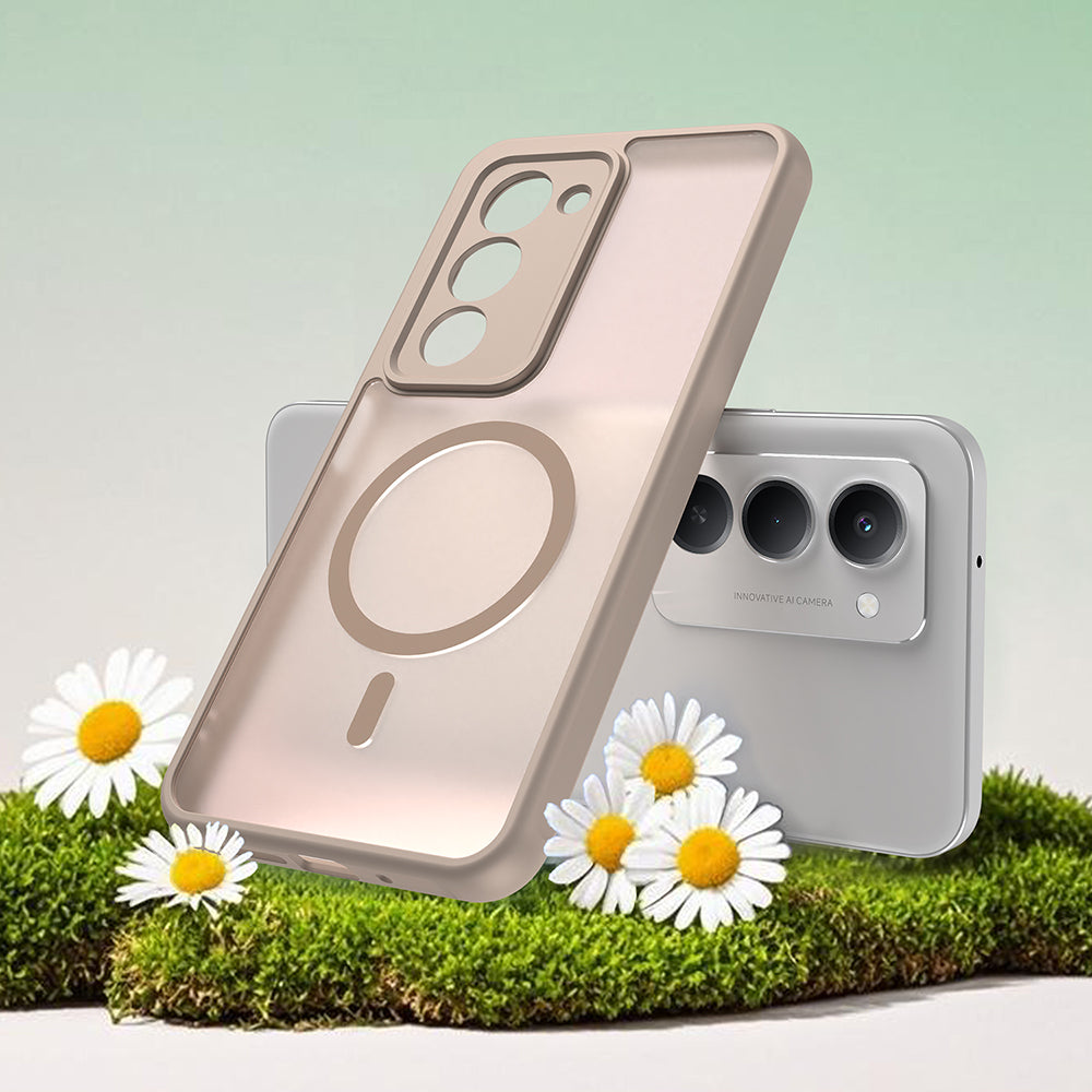 MagSafe Case for Xiaomi Redmi 15 5G / 15 4G, Techsuit, HaloFrost II, Gold