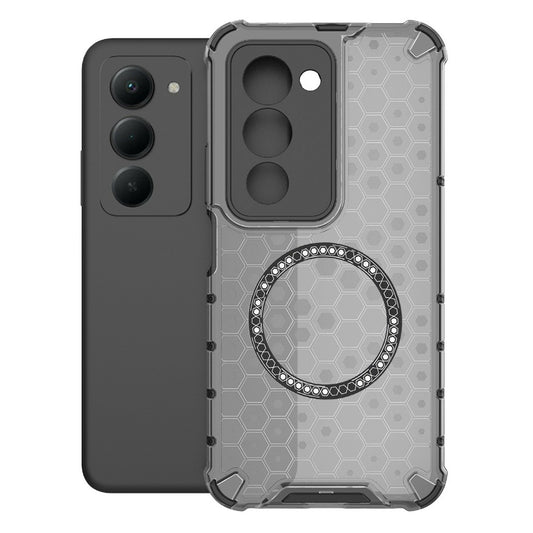 MagSafe Hülle für Xiaomi Redmi 15 5G / 15 4G, Techsuit, HoneyComb Shield, Schwarz