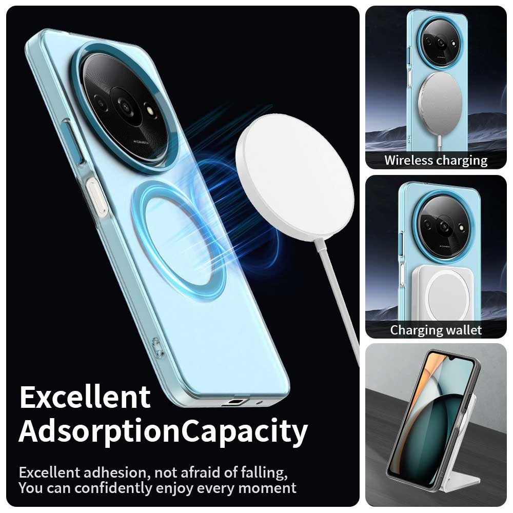 MagSafe-Hülle für Xiaomi Redmi A3x / A3, Techsuit, CandyCase, Blau
