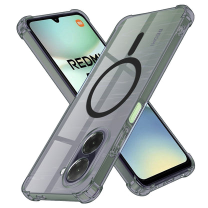 MagSafe-Hülle für Xiaomi Redmi A5 4G (Standard), Techsuit, stoßfest klar, rauchfarben