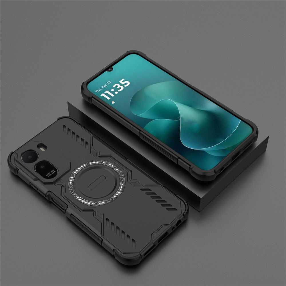 MagSafe-Hülle für Xiaomi Redmi A7 Pro 4G, Techsuit, ArmorMag, Schwarz
