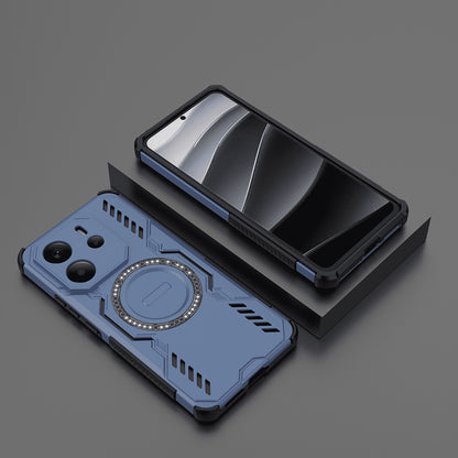 MagSafe-Hülle für Xiaomi Redmi Note 14 4G (Regional), Techsuit, ArmorMag, Blau