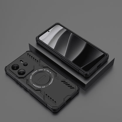 MagSafe-Hülle für Xiaomi Redmi Note 14 4G (Regional), Techsuit, ArmorMag, Schwarz