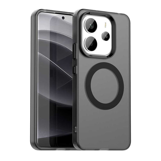 MagSafe-Hülle für Xiaomi Redmi Note 14 4G (Standard), Techsuit, CandyCase, Schwarz
