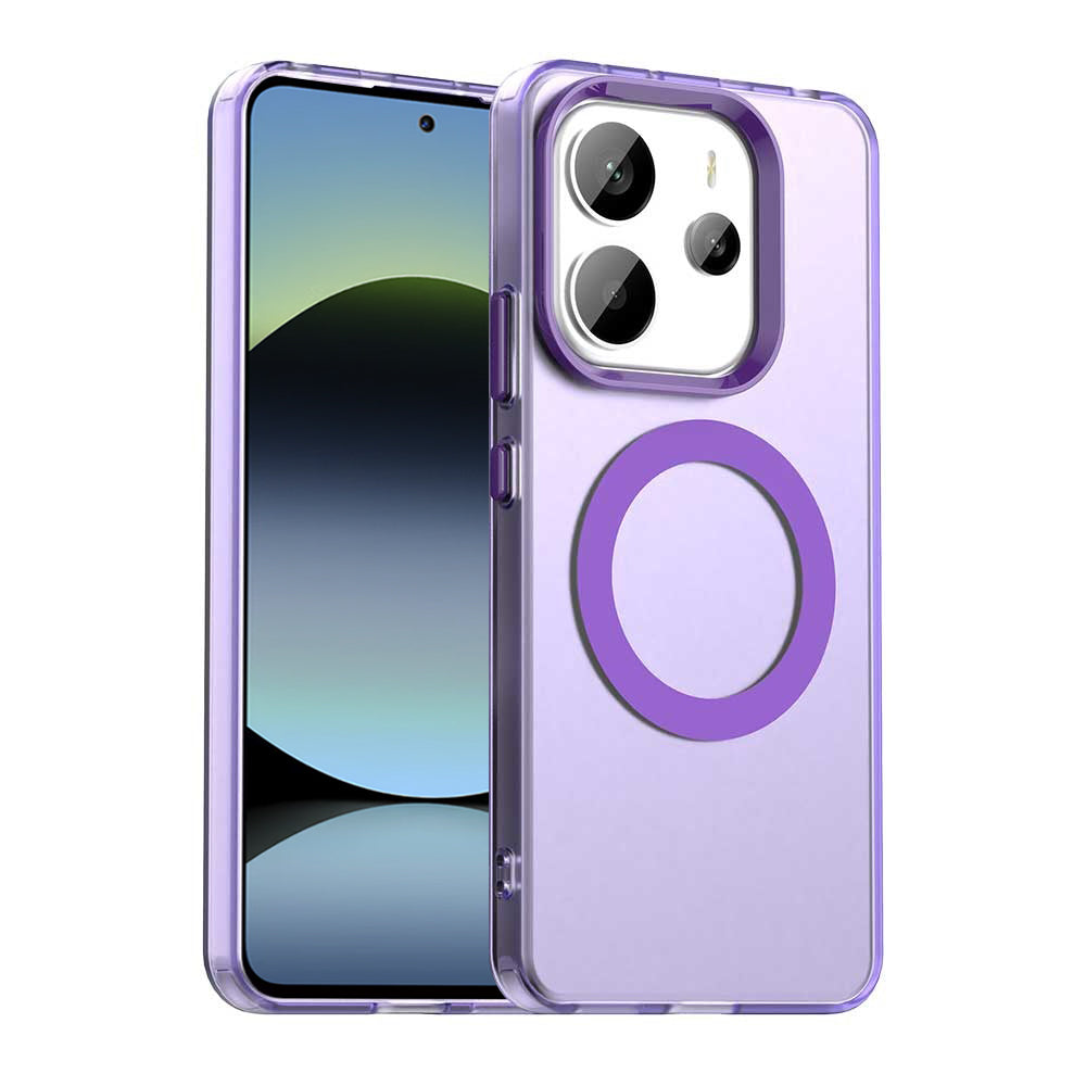MagSafe-Hülle für Xiaomi Redmi Note 14 5G, Techsuit, CandyCase, Lila