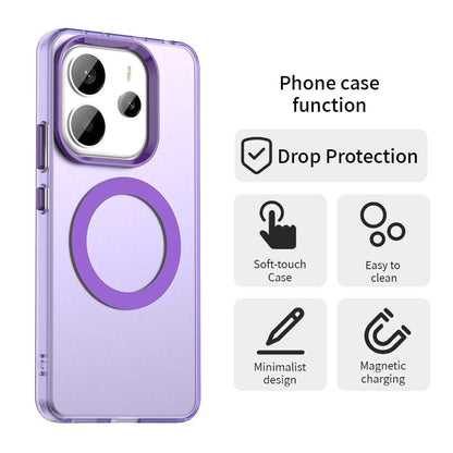 MagSafe-Hülle für Xiaomi Redmi Note 14 5G, Techsuit, CandyCase, Lila