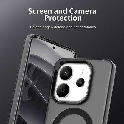MagSafe-Hülle für Xiaomi Redmi Note 14 5G, Techsuit, CandyCase, Schwarz
