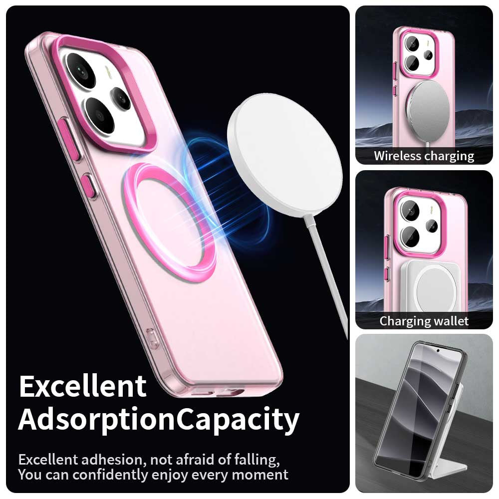 MagSafe Case for Xiaomi Redmi Note 14 5G, Techsuit, CandyCase, Pink
