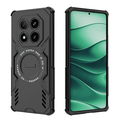 MagSafe Case for Xiaomi Redmi Note 14 Pro 4G, Techsuit, ArmorMag, Black