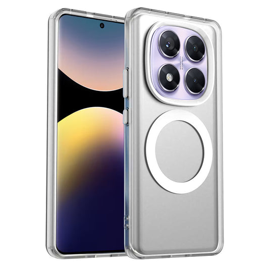 MagSafe-Hülle für Xiaomi Redmi Note 14 Pro 4G, Techsuit, CandyCase, Weiß