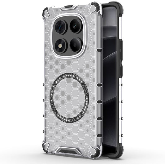 MagSafe-Hülle für Xiaomi Redmi Note 14 Pro 4G, Techsuit, HoneyComb Shield, Weiß