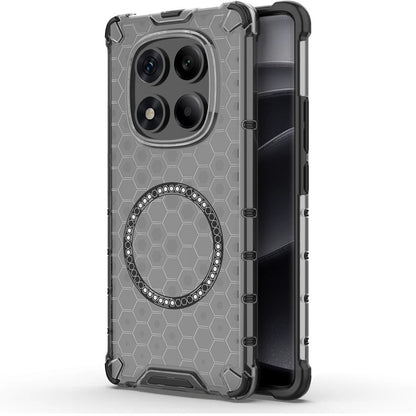 MagSafe-Hülle für Xiaomi Redmi Note 14 Pro 4G, Techsuit, HoneyComb Shield, Schwarz