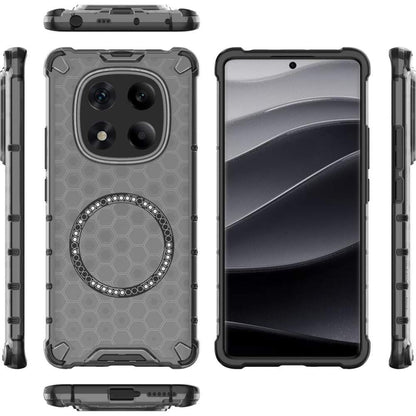 MagSafe-Hülle für Xiaomi Redmi Note 14 Pro 4G, Techsuit, HoneyComb Shield, Schwarz