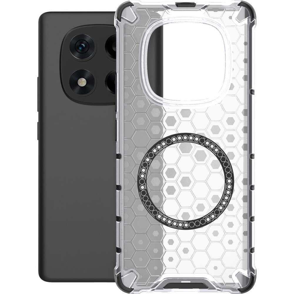 MagSafe-Hülle für Xiaomi Redmi Note 14 Pro+ 5G, Techsuit, HoneyComb Shield, Weiß