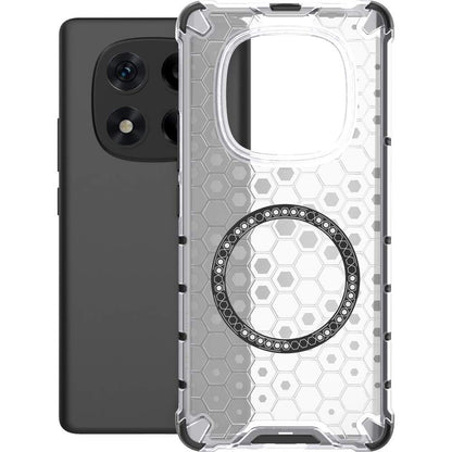 MagSafe-Hülle für Xiaomi Redmi Note 14 Pro+ 5G, Techsuit, HoneyComb Shield, Weiß
