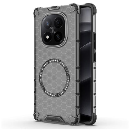 MagSafe-Hülle für Xiaomi Redmi Note 14 Pro+ 5G, Techsuit, HoneyComb Shield, Schwarz