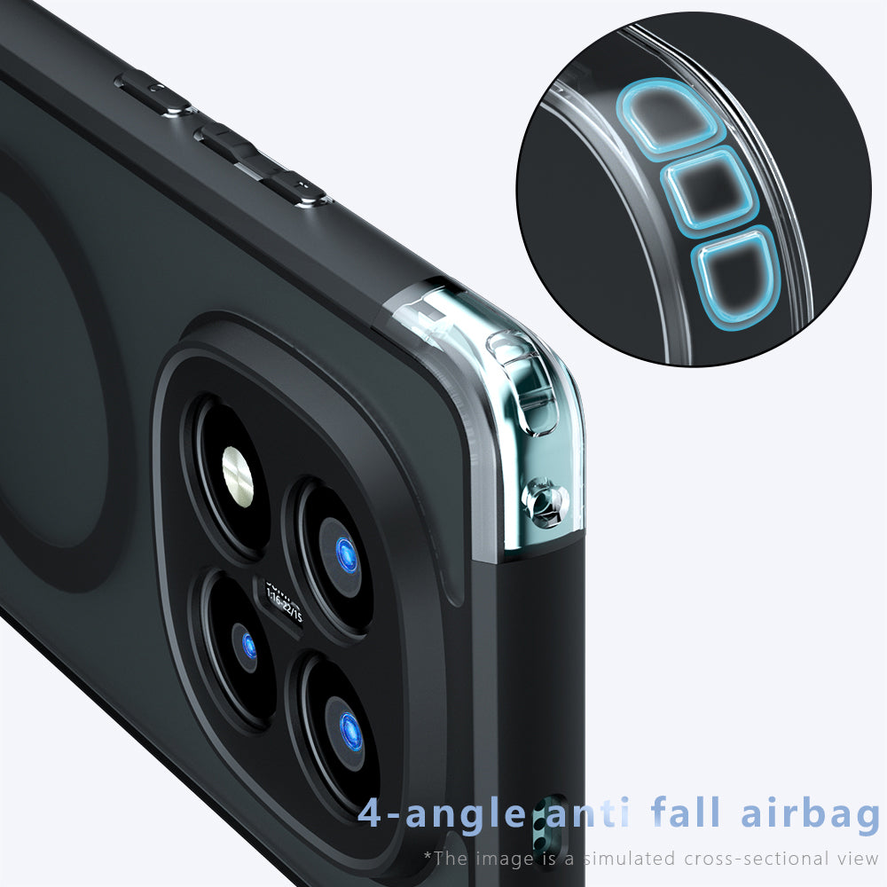 MagSafe Case for Xiaomi Redmi Note 14 Pro+ 5G, Techsuit, PureFrost, Black