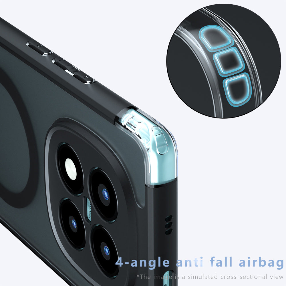 MagSafe Hülle für Xiaomi Redmi Note 15 Pro 4G, Techsuit, PureFrost, Satinschwarz
