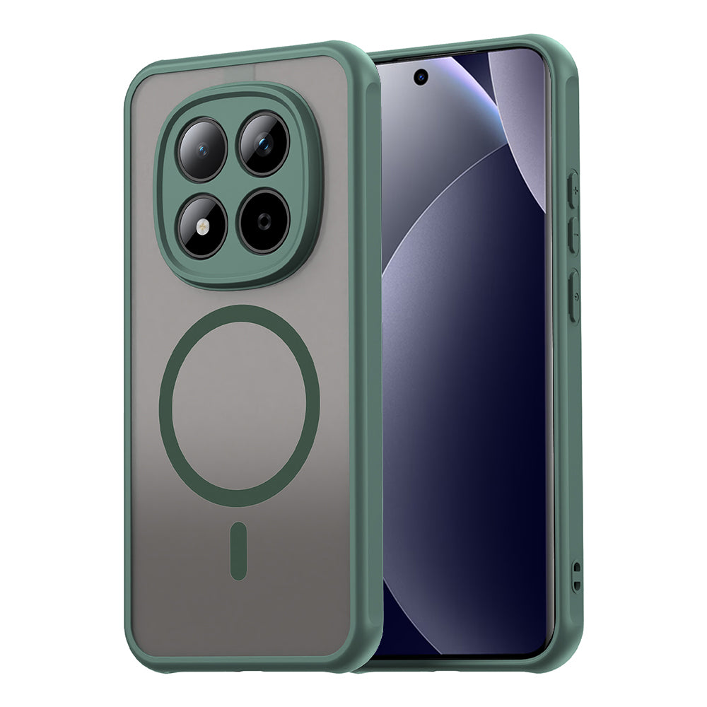 MagSafe Hülle für Xiaomi Redmi Note 15 Pro 5G, Techsuit, HaloFrost II, Grün