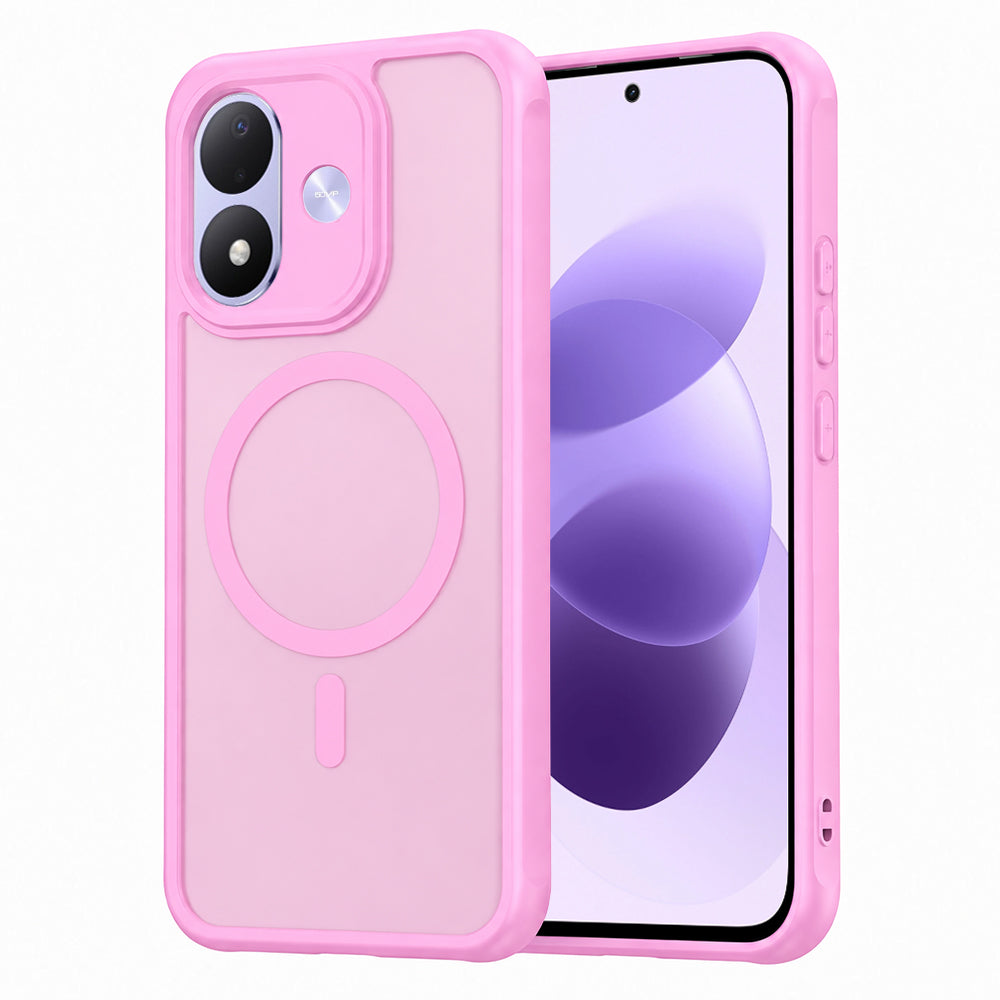 MagSafe-Hülle für Xiaomi Redmi Note 17 4G / Note 17 5G, Techsuit, HaloFrost II, Rosa