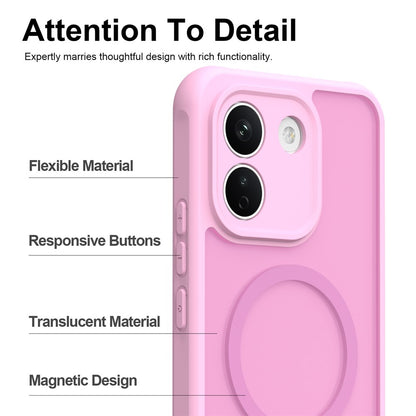 MagSafe-Hülle für Xiaomi Redmi Note 17 4G / Note 17 5G, Techsuit, HaloFrost II, Rosa