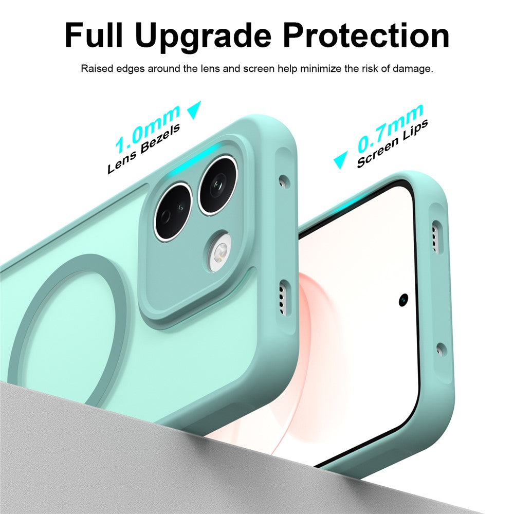 MagSafe-Hülle für Xiaomi Redmi Note 17 4G / Note 17 5G, Techsuit, HaloFrost II, Hellgrün