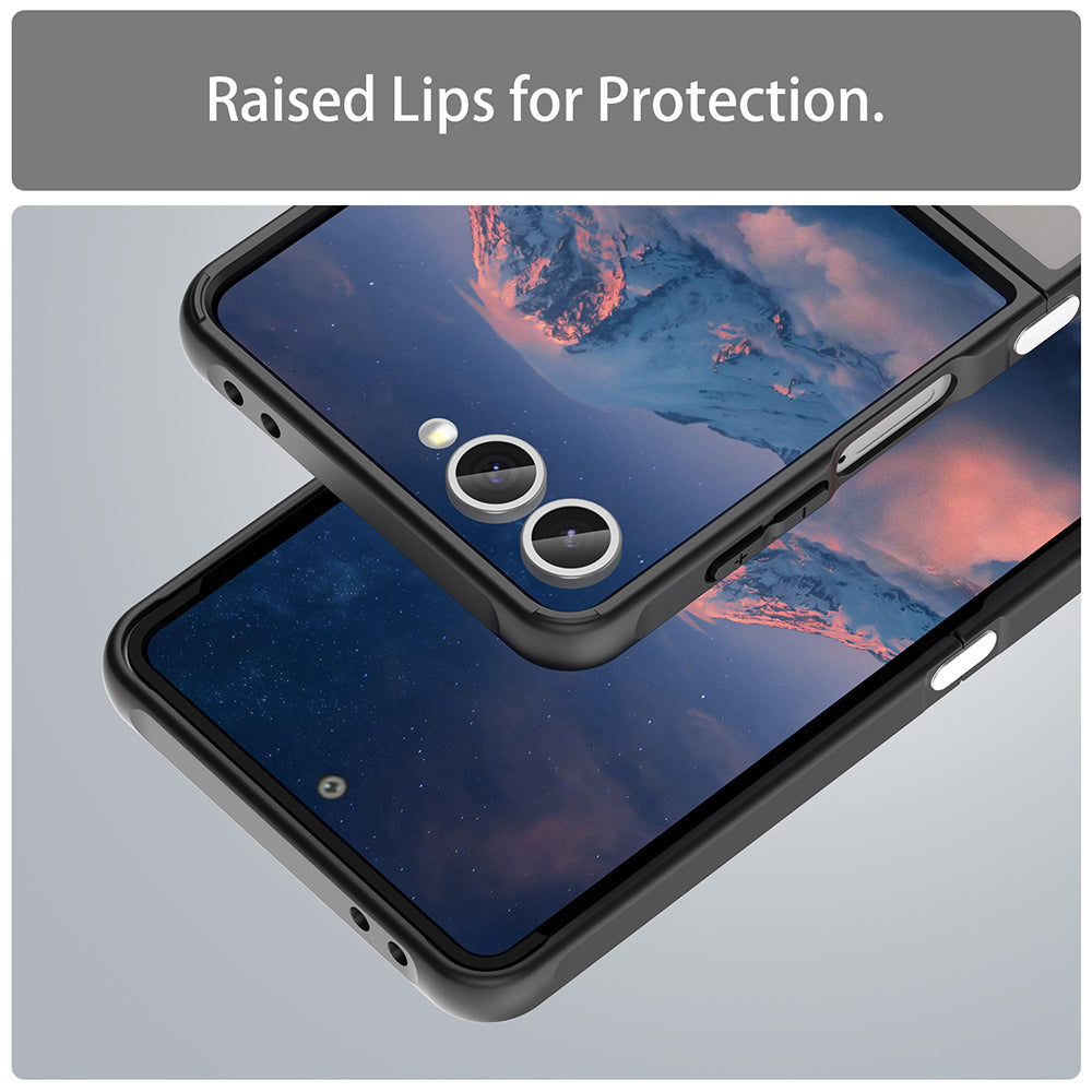MagSafe-Hülle für Samsung Galaxy Z Flip7 F766, Techsuit, HaloFrost II, Schwarz