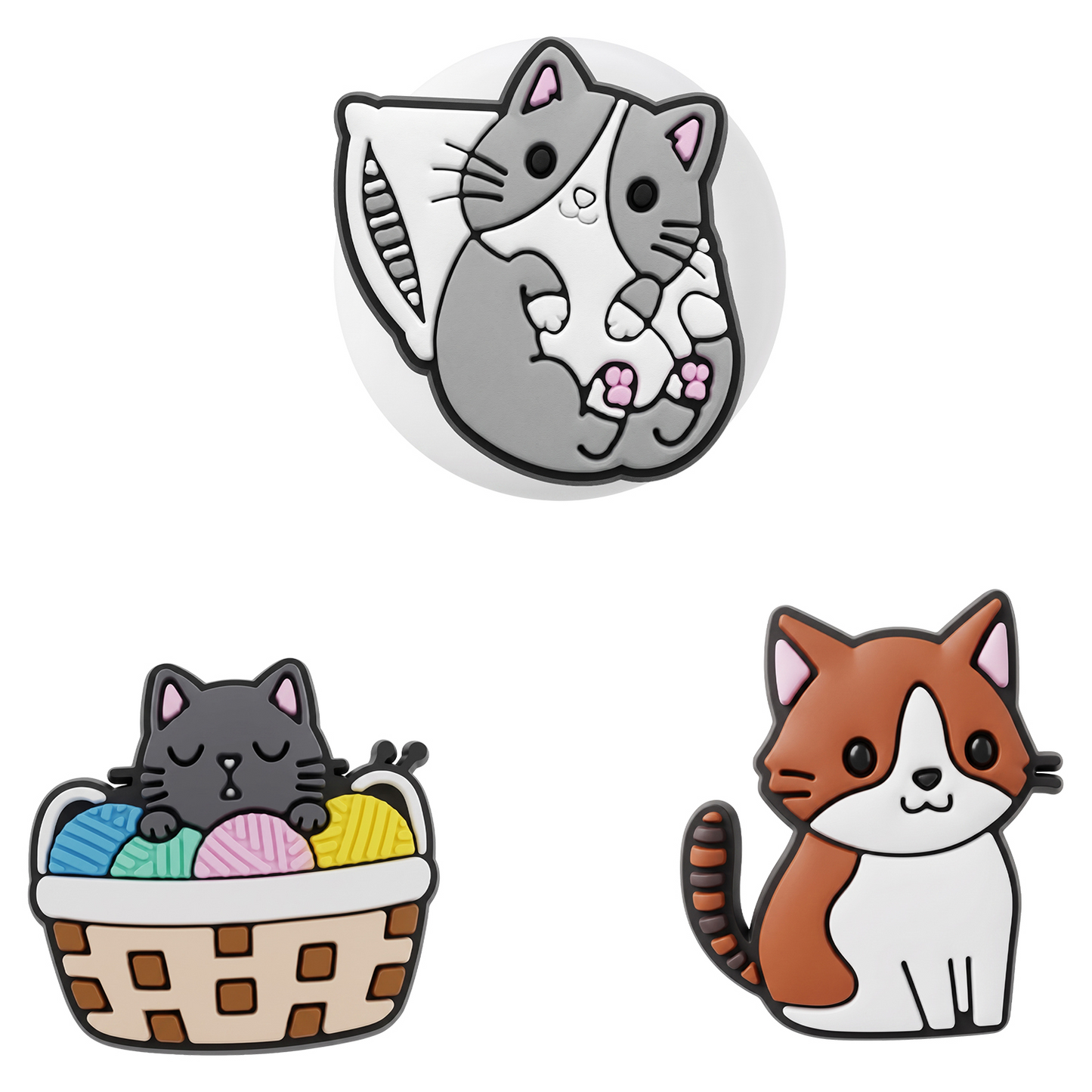 OEM Cat Hülle für Apple AirTag, 3er Set, Mehrfarbig