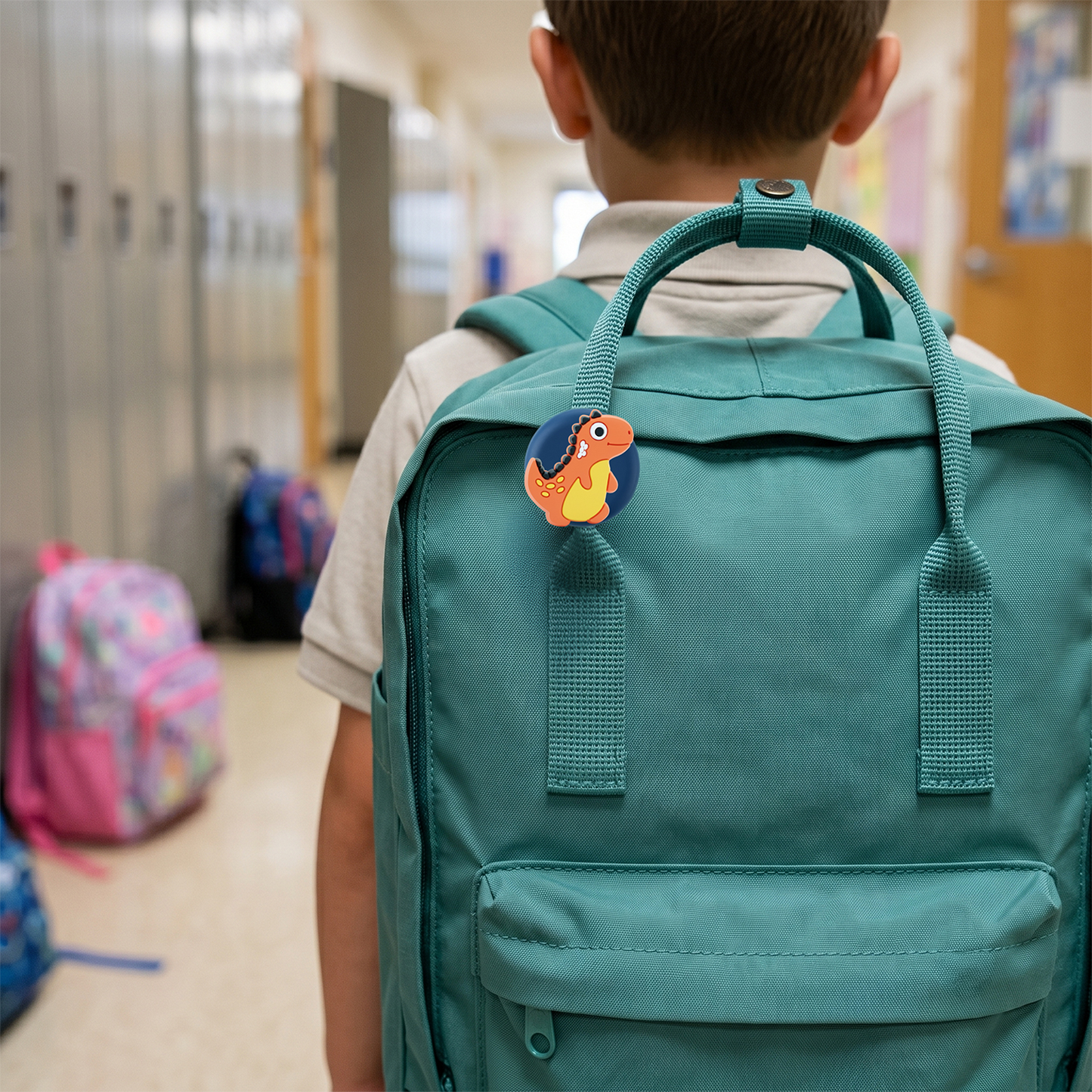OEM Dinosaur Hülle für Apple AirTag, 3er Set, Mehrfarbig