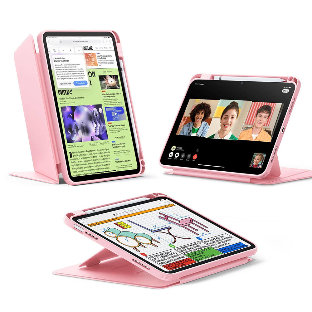 Hülle für Apple iPad (2025) / (2022), ESR, Flip Hybrid, Rosa