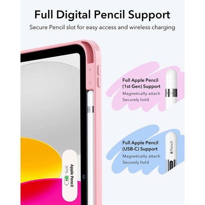 Hülle für Apple iPad (2025) / (2022), ESR, Flip Hybrid, Rosa