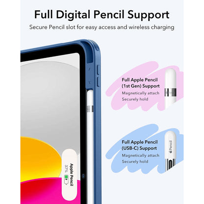 Hülle für Apple iPad (2025) / (2022), ESR, Flip Hybrid, Blau