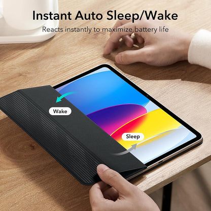 Hülle für Apple iPad (2025) / (2022), ESR, Rebound, Schwarz