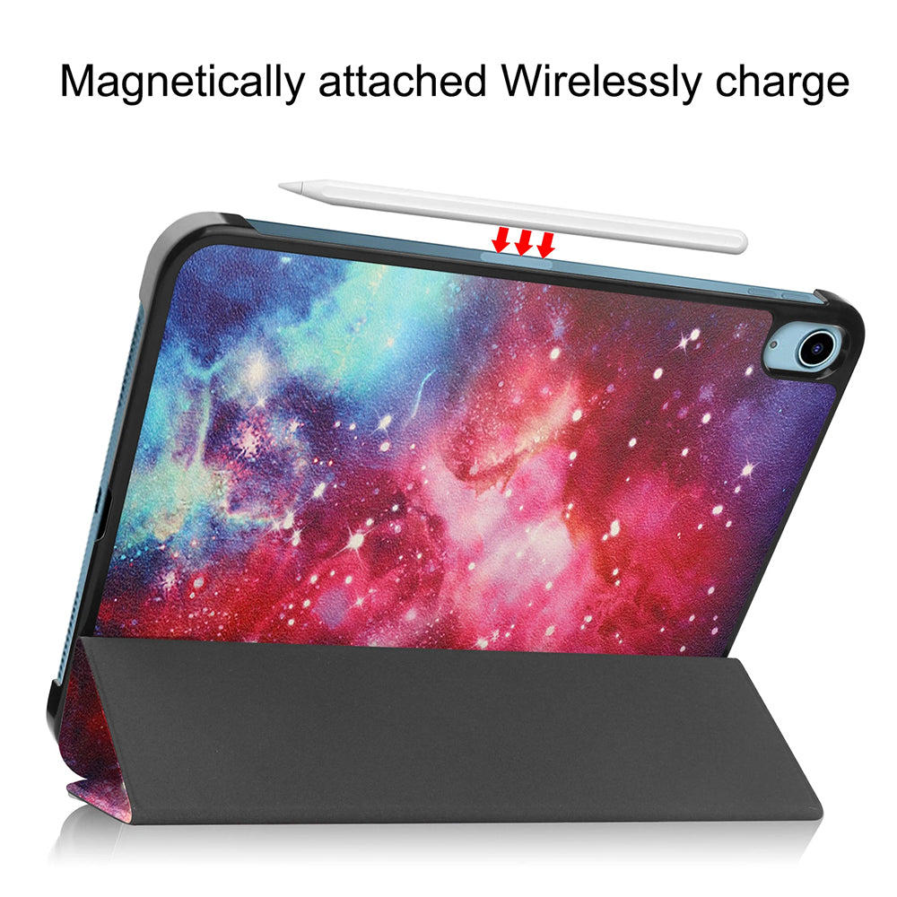 Hülle für Apple iPad (2025) / (2022), Techsuit, FoldPro Starry Night, Mehrfarbig