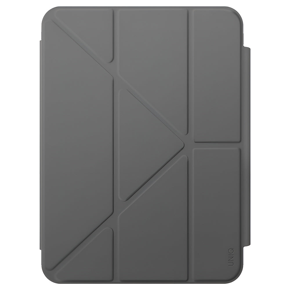 Hülle für Apple iPad (2025), UNIQ, Camden Click, Grau