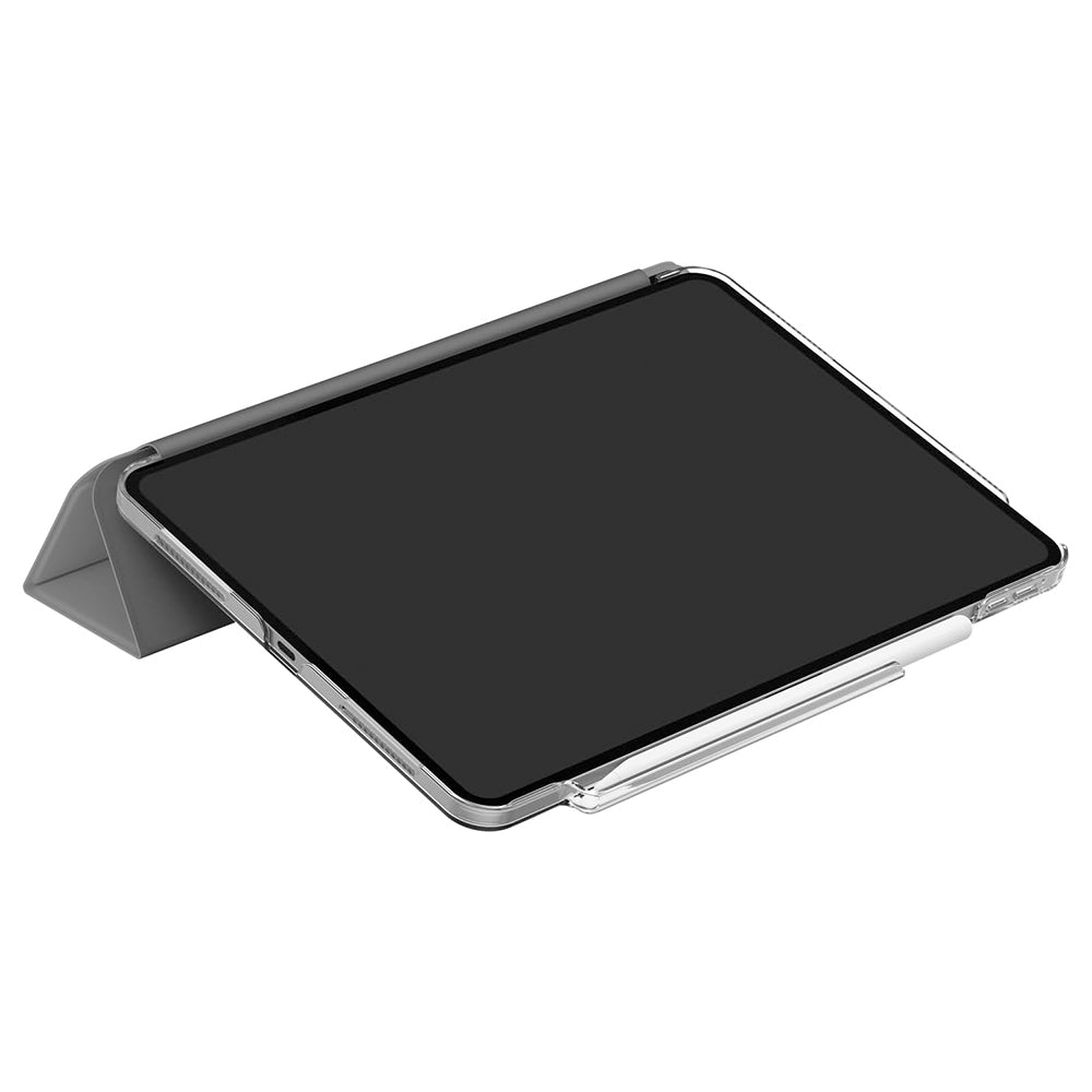Hülle für Apple iPad (2025), UNIQ, Camden Click, Grau