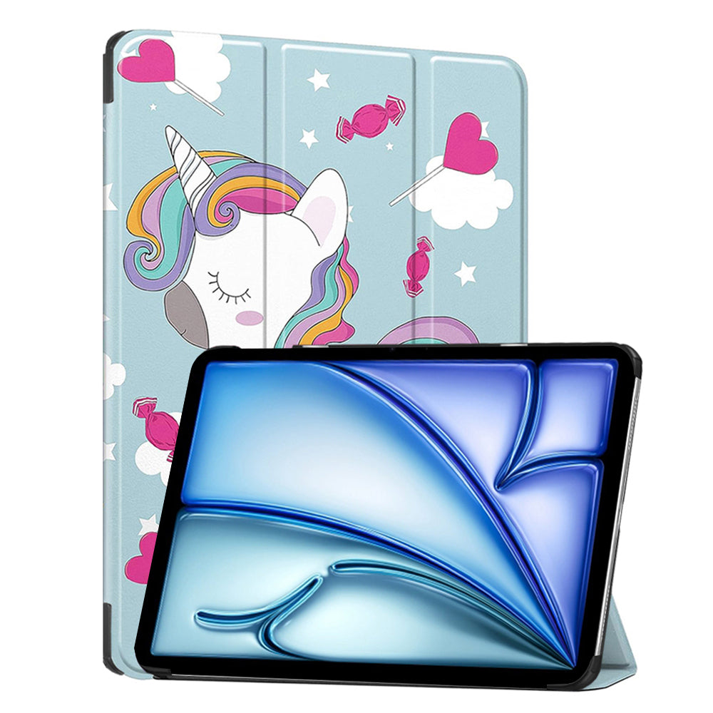 Hülle für Apple iPad Air 11 (2026) / iPad Air 11 (2025) / Air 11 (2024), Techsuit, FoldPro Unicorn, Mehrfarbig