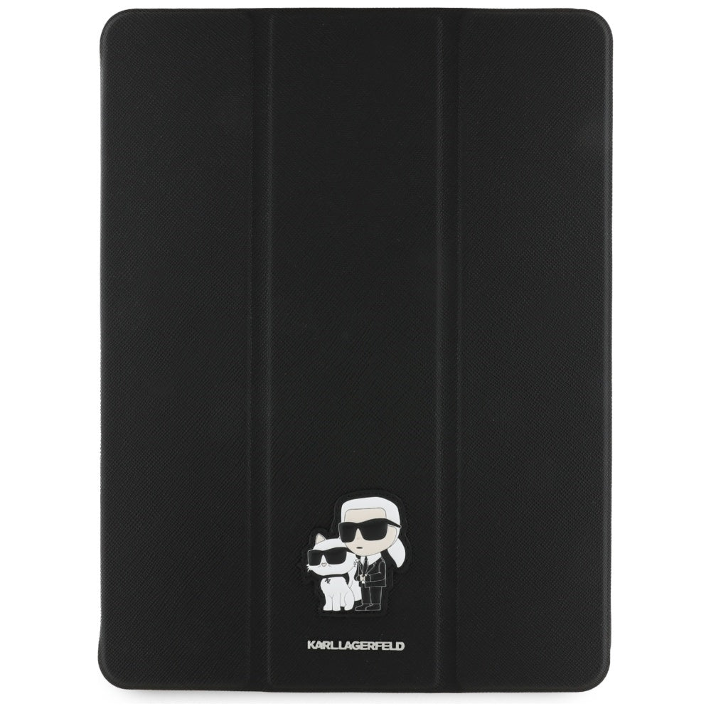 Case for Apple iPad Air 13 (2025) / Air 13 (2024), Karl Lagerfeld, Saffiano Karl & Choupette, Black