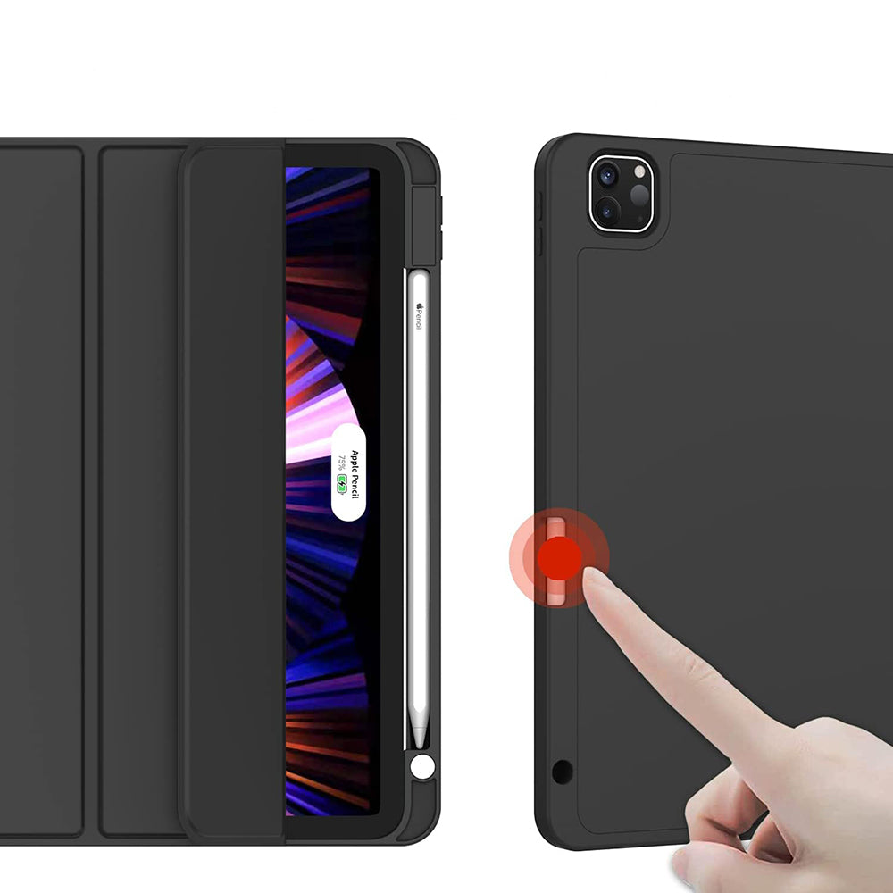 Hülle für Apple iPad Air 13 (2026) / Air 13 (2025) / Air 13 (2024), Techsuit, Flex Trifold, Schwarz