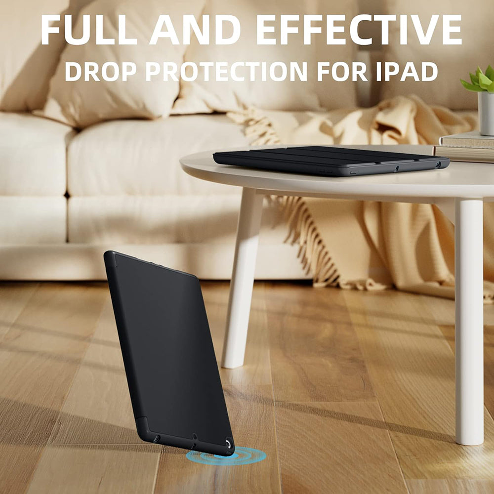 Hülle für Apple iPad Air (2019) / Pro 10.5 (2017), Techsuit, Flex Trifold, Schwarz