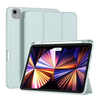 Hülle für Apple iPad Pro 11 (2022) / Pro 11 (2021) / Pro 11 (2020) / Pro 11 (2018), Techsuit, Flex Trifold, Blau