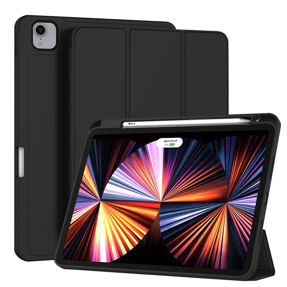 Hülle für Apple iPad Pro 11 (2022) / Pro 11 (2021) / Pro 11 (2020) / Pro 11 (2018), Techsuit, Flex Trifold, Schwarz