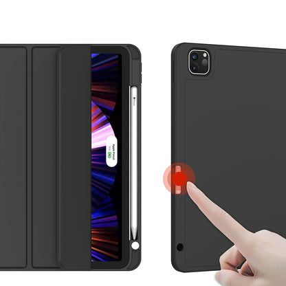 Hülle für Apple iPad Pro 11 (2022) / Pro 11 (2021) / Pro 11 (2020) / Pro 11 (2018), Techsuit, Flex Trifold, Schwarz