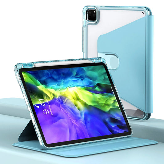 Hülle für Apple iPad Pro 11 (2024), Techsuit, Crystal Vision, Blau