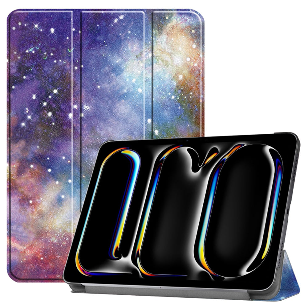 Hülle für Apple iPad Pro 11 (2024), Techsuit, FoldPro Galaxy, Mehrfarbig