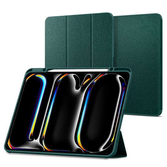 Hülle für Apple iPad Pro 13 (2024), Spigen, Urban Fit, Grün ACS07763