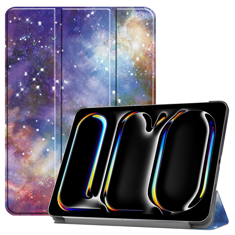 Hülle für Apple iPad Pro 13 (2024), Techsuit, FoldPro Galaxy, Mehrfarbig