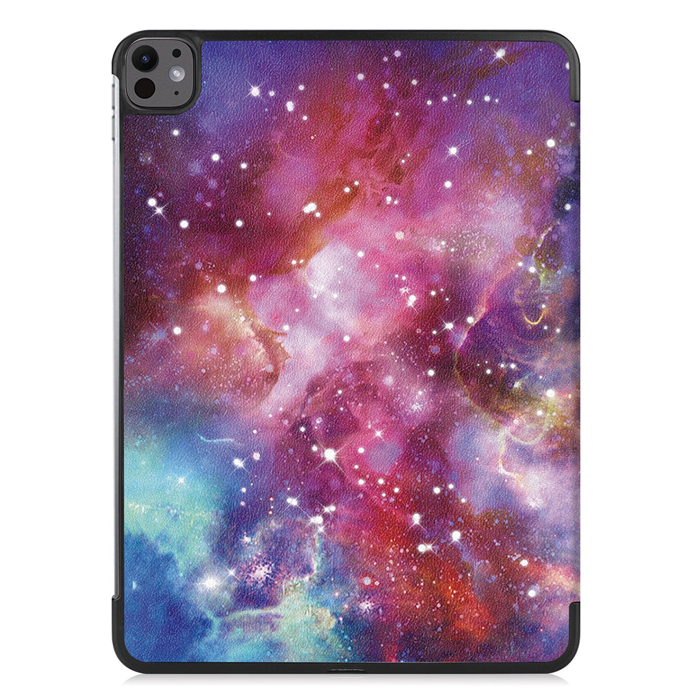 Hülle für Apple iPad Pro 13 (2024), Techsuit, FoldPro Galaxy, Mehrfarbig